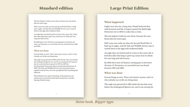 Preview of Large Print Edition