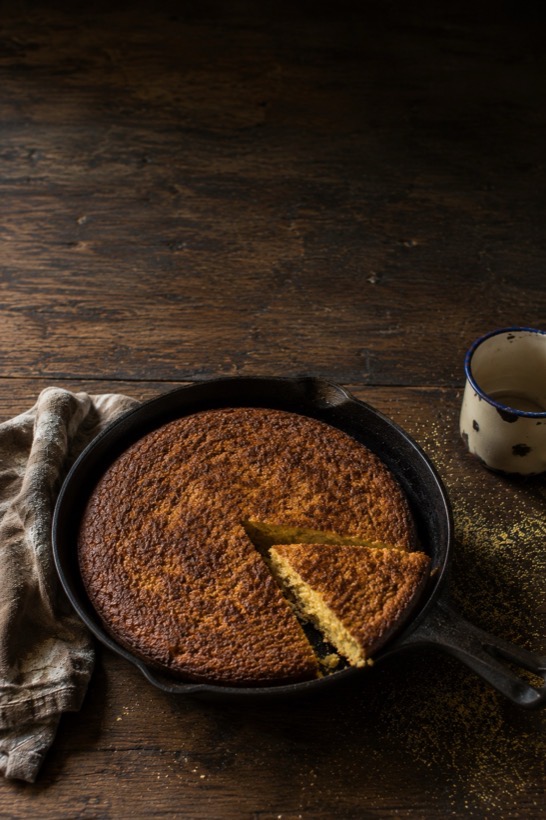 Never Written Down, an Appalachian kitchen book by Verna Ledford. Cover shows a cast iron skillet of cornbread on a worn wooden table.